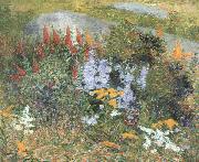 John Leslie Breck Rock Garden at Giverny oil on canvas